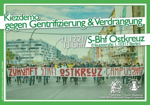 Kiezdemo gegen Gentrifizierung und Verdrängung