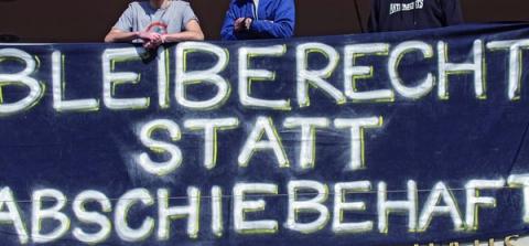 Tranzparent Bleiberecht statt Abschiebehaft