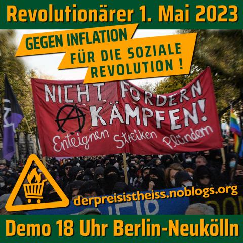 Aufruf: Der Preis ist heiß Block in der Revolutionären 1. Mai Demo um 18 Uhr U-Bhf Boddinstraße