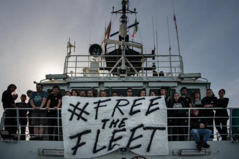 Kundgebung #Free The fleet, 22.03., 16 Uhr, Italienische Botschaft Hiroshimastrasse 1-7 10785 berlin