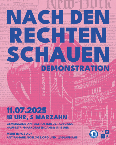 Nach den Rechten Schauen Demonstration 18.Juli 25