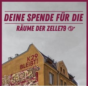 Spenden für Zelle 79 Hausprojekt 