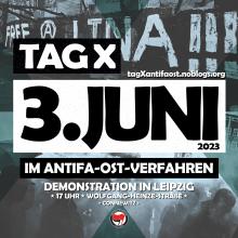 Tag X Demo am 03.06. um 17 Uhr in Leipzig