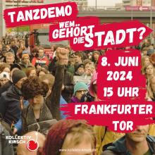 Demoaufruf "Wem gehört die Stadt"