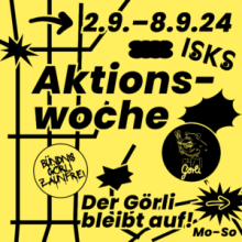 Aktionswoche "Görli bleibt auf" 2.09. - 8.09.24