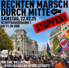 WO: Schiffbauerdamm 1, 10117 Berlin WANN: Samstag, 22.02. AB 11:30 (seid pünktlich!)