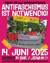 Aufruf zur Demo am 14.06.2025 in Jena