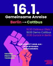 Gemeinsam nach Cottbus am 16.01.